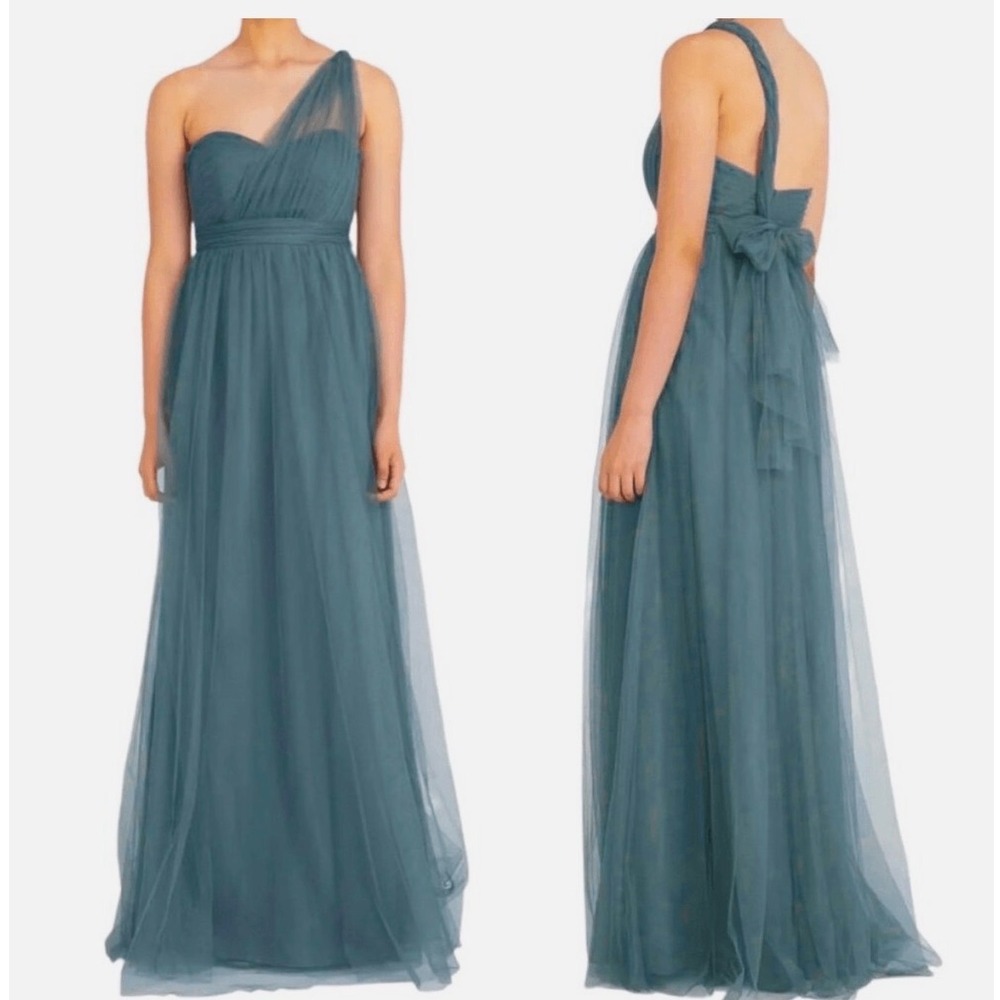 3283 | Jenny Yoo Annabelle Convertible Tulle Gown Vintage Teal Women 16